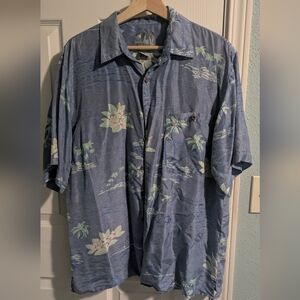 Men's Silk Traders 100% Silk Hawaiian Button Down